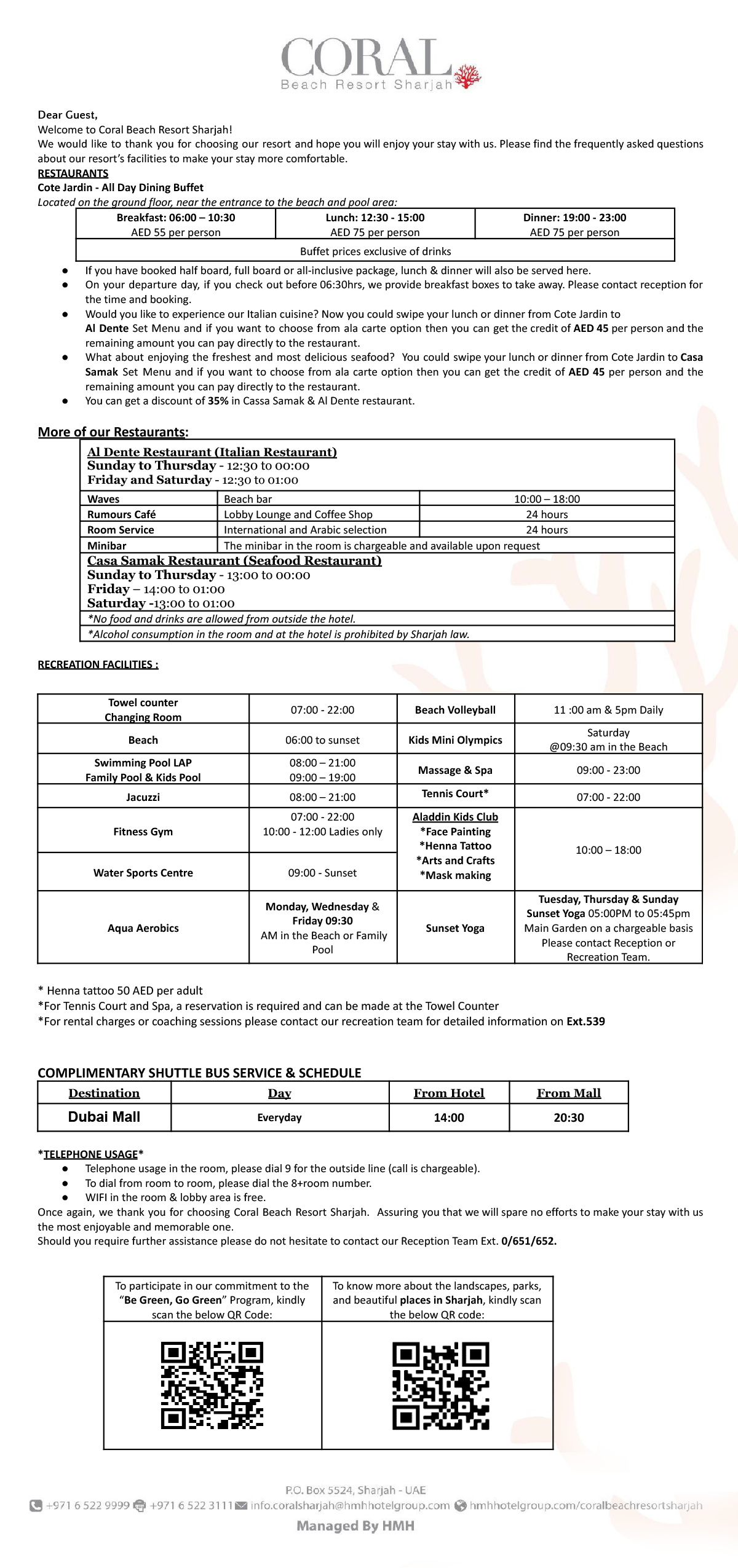 Welcome Letter